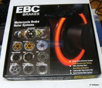 EBC Lightened brake disc. 4 Hole fits T140/150/160 This is a fully floating stainless disc with an alloy centre Weight 1.560Kgs