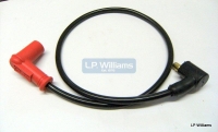 HT Lead  (5K Resistor) Champion rubber cap    2 ft long Right angle ends.