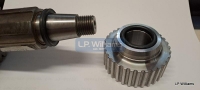 Early T150 A75 4 speed gearbox sprocket locknut NLA. Use 1 x 57-1956  oil seal  and 1 x 60-4374  O ring