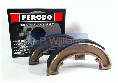 Ferodo Front and Rear 7ins leading/trailing brake shoe (Pair) T100 T120 T150 A75 to 1970 Replace 37-0093 brake shoes
