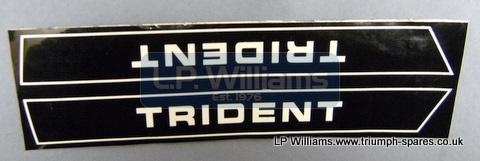 Transfer. Trident in white LH & RH pair
