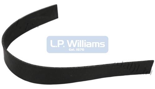 Rubber battery retaining strap