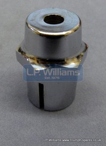 Steering stem nut for steering damper type