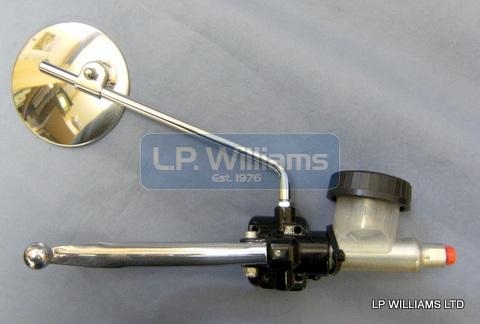 Chrome mirror 8mm  Round head Fits both Left and Right hand. and T140V T150 T160 Master cylinder