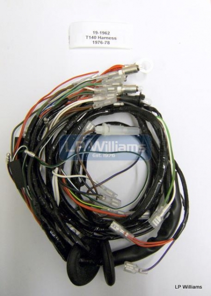 T140 harness  76-78 Points ignition and single phase alt