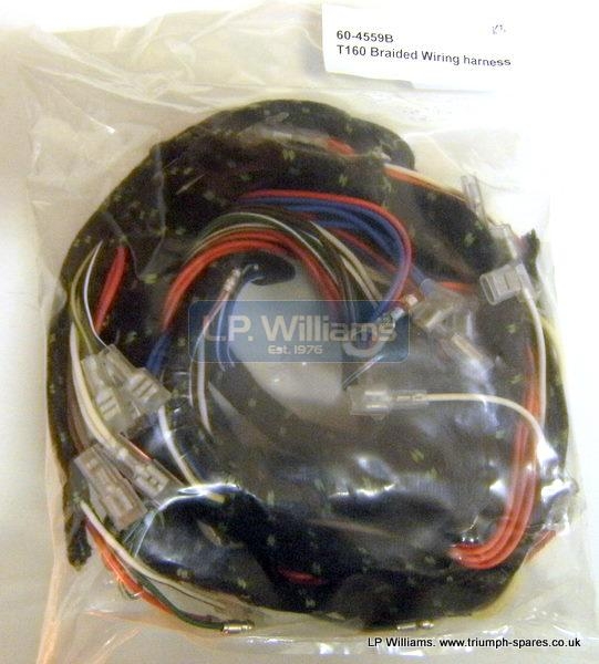 T160 Braided Wiring harness incl solenoid harness