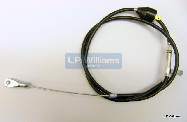 T150 T120 TR6 A75 Mk1 1969/70 US  Later TLS Front brake cable C/W switch(clevis end) 37 ins outer  45.5 inner Straight down the leg 