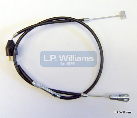 TR6 T120 T150 R3 Mk1 TLS  Front brake cable UK bars c/w switch and adjuster (Clevis end) 32in outer 39.5 inner  Straight down the leg fitment