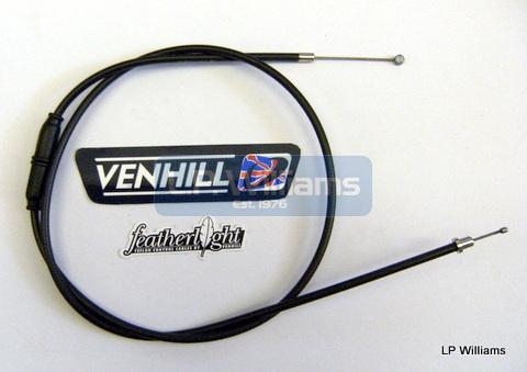 T100 Throttle cable with adjuster UK and Semi Western bar 40ins outer