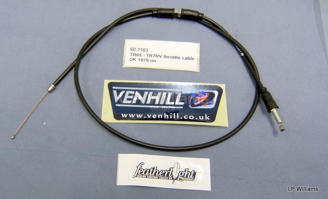 TR65 -TR7RV throttle cable US 1979 on