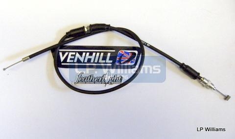 Harris T140 throttle cable US bar Twistgrip to junction For complete cable use 00-0020