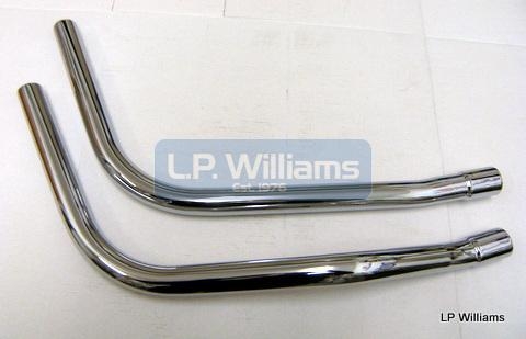 T150 downpipe 69-70 pr For Raygun Silencers