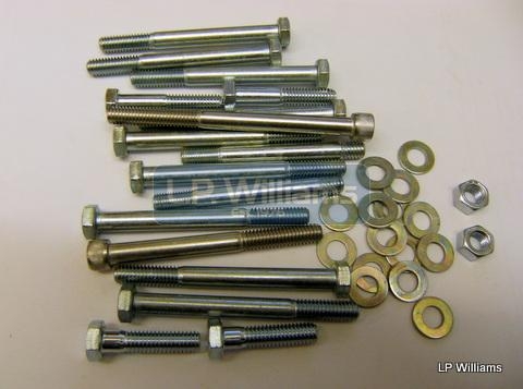 T160 Crankcase bolts set incl washers stud and nuts