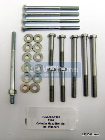 T160  Cylinder Heat bolt set incl washers