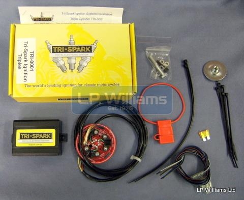 Tri-Spark ignition Triples with black box No longer available use TRI-0001-TF Tri-Spark Triple Flex ignition with control box T150-160 A75