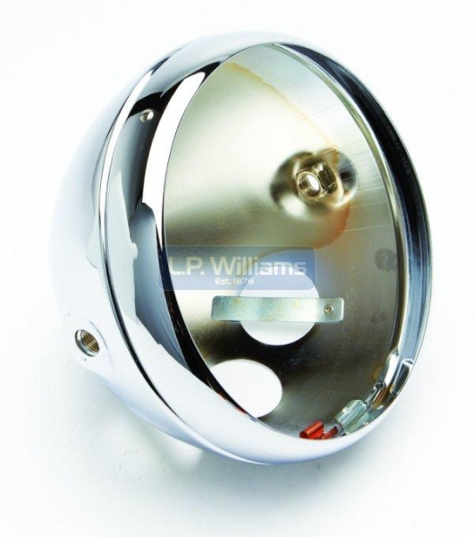 Headlamp assy plain (pattern) with three entry holes underneath. replacement for Lucas 5411506
