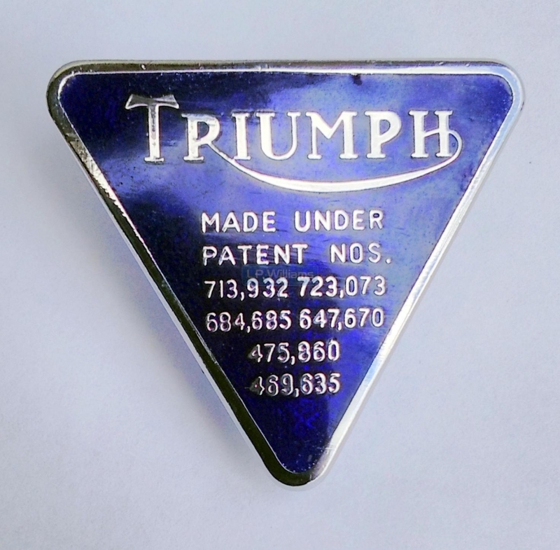Triumph Pin Badge Blue