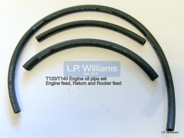 Engine oil pipe set T120 T140 OIF models includes oil feed, return and rocker feed pipe