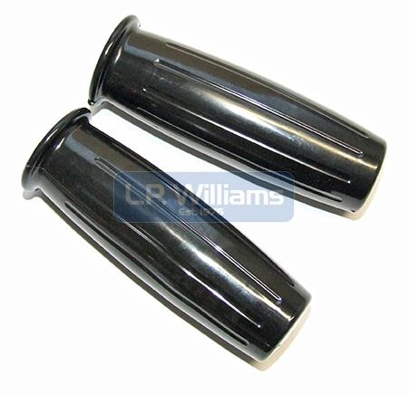 Replacement 1" Amal 366 Black Handlebar Grips (Pair) Handlebar Diameter: 1" + 1-1/8" Throttle