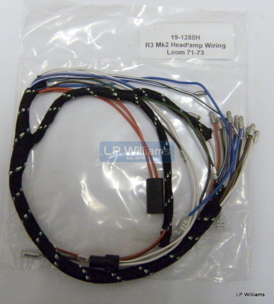 R3 Mk2 Headlamp wiring loom 71-73