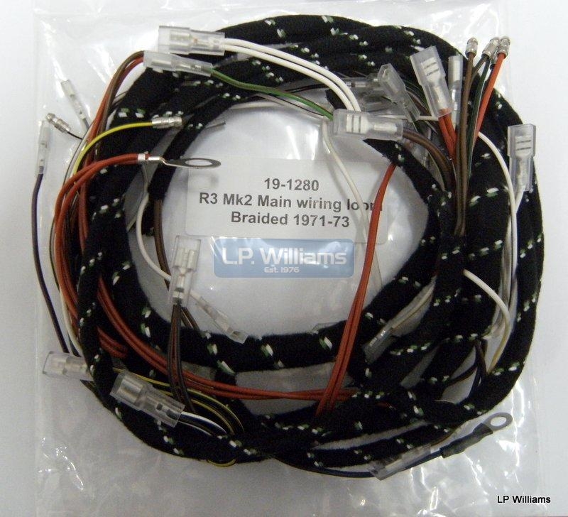 R3 Mk2 Main wiring loom braided 71-73