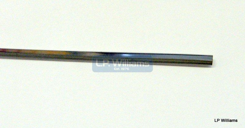 Petrol Tank Centre Chrome Beading Trim for early  T150 with bread bin tank 22" long (two required per tank)