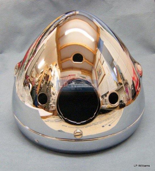 Headlamp shell 67-70 pattern incl ameter aperture two warning light holes and switch hole