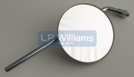 Chrome mirror 5/16UNF  Round head  10 inch arm