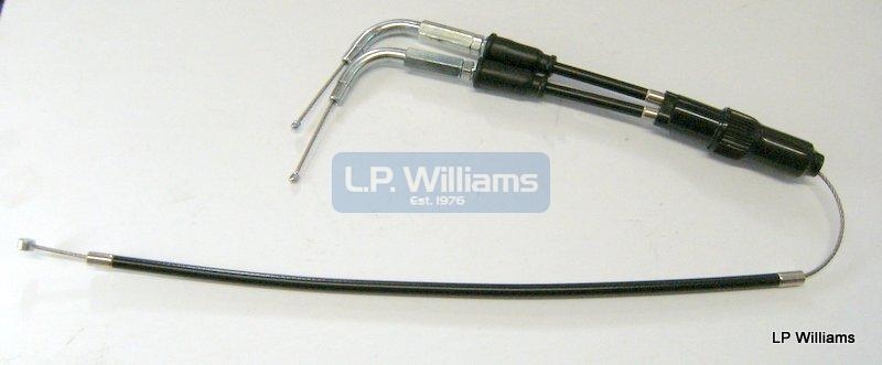 T140V Choke cable assembly short for manifold mounted choke lever