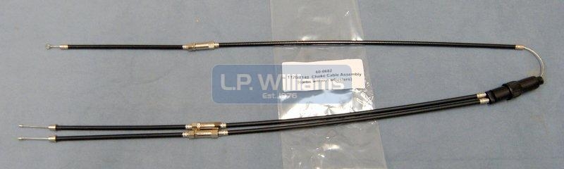 T120/T140  Choke cable assembly for carb top without adjuster