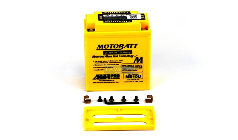 Motobatt 14.5AH CCA175 for T120/T140 electric start conversoion   L:135mm x H:155mm x W:90mm 