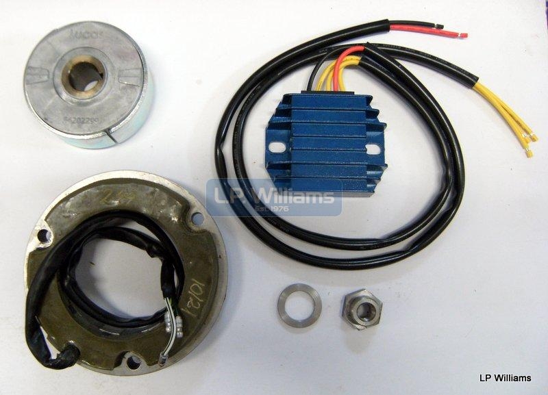 Lucas High output alternator kit. 3 phase Pos or Neg earth with Trispark mosfet regulator