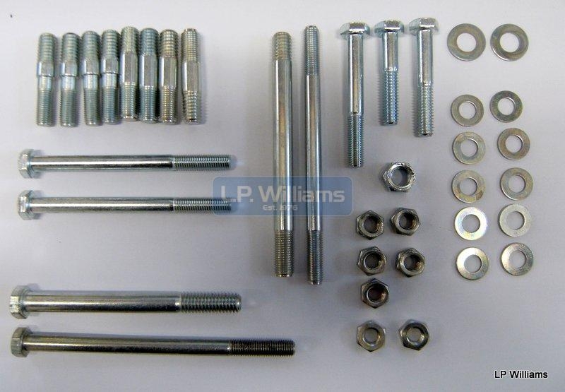 T140 TR7 Crankcase bolt and stud set