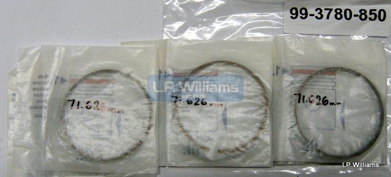 T160 T150 R3  Omega 850cc piston ring set for (Single) 71.626mm piston