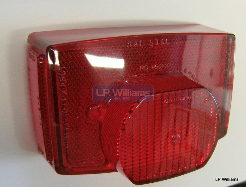 Tail light lens with reflectors . Lucas