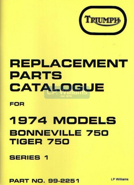 1974 Parts catalogue T140V/Tiger