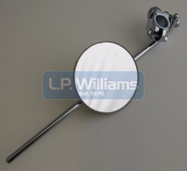 Clamp on type Chrome mirror  Round head