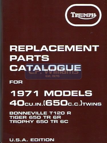 Parts catalogue Unit 650 1971 OIF
