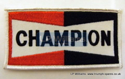 Champion sew on badge oblong