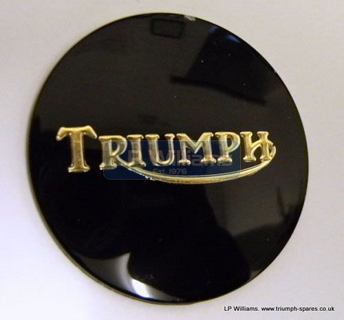 Tank centre badge black/gold