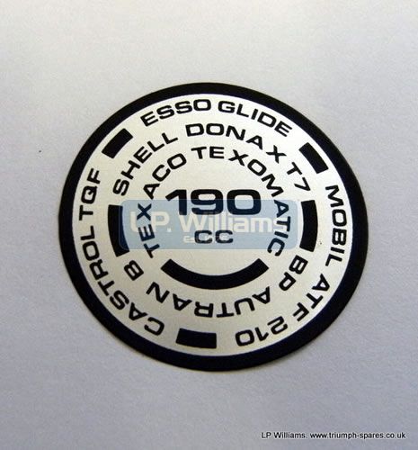 190cc fork decal