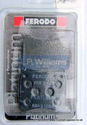 Brake pads (pair) Ferodo Fits all T150 T160 & T140 except Harris T140