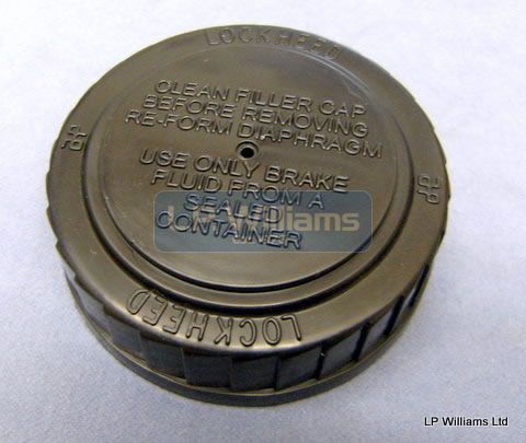 Brake reservoir cap. Genuine Lockheed