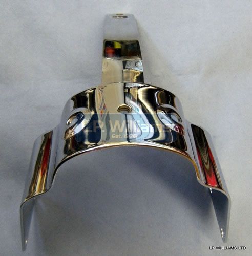 T160 front mudguard bridge (chrome)