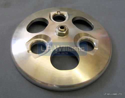 T100 Tr6 T120 Tr7 T140 Alloy clutch pressure plate incl lock nut and adjuster