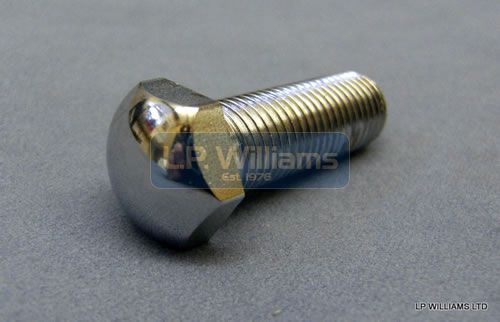 Domed chrome headlamp bolt 7/16 unf