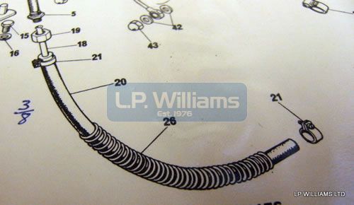 Oil pipe protection spring 3/8  T160