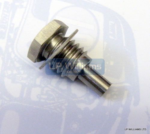 Stainless magnetic drain plug with alloy washer (Please note-not T140 with the internal oil filter conversion)