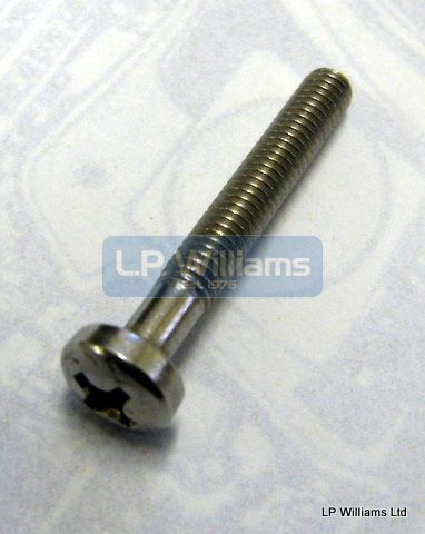 Indicator lens screw M4 x 25mm under head. For Harris Bonneville indicator lens