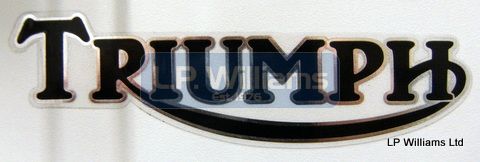 Black/silver Triumph decal